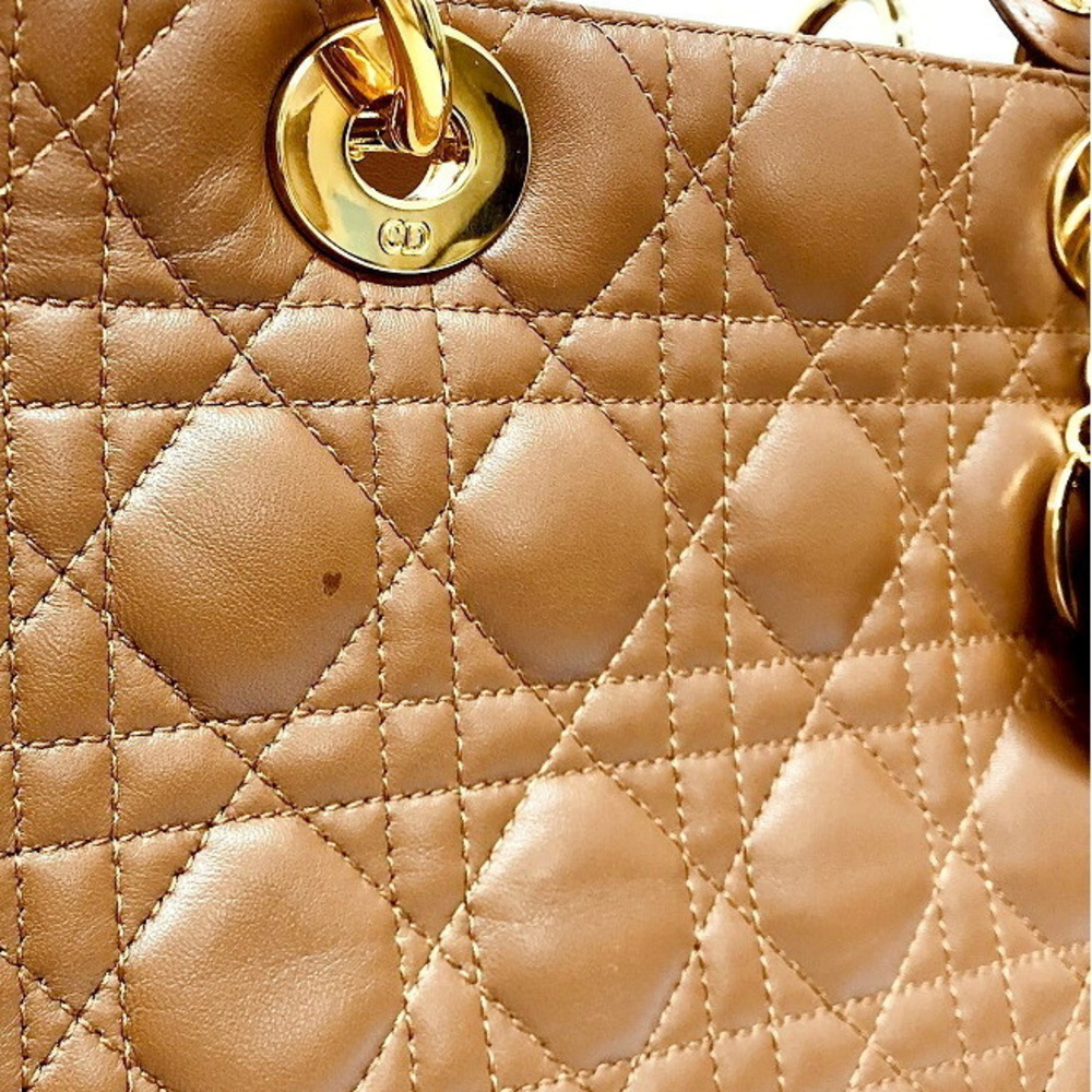 DIOR Lady Shoulder Bag Cannage Brown - Picture 7 of 9